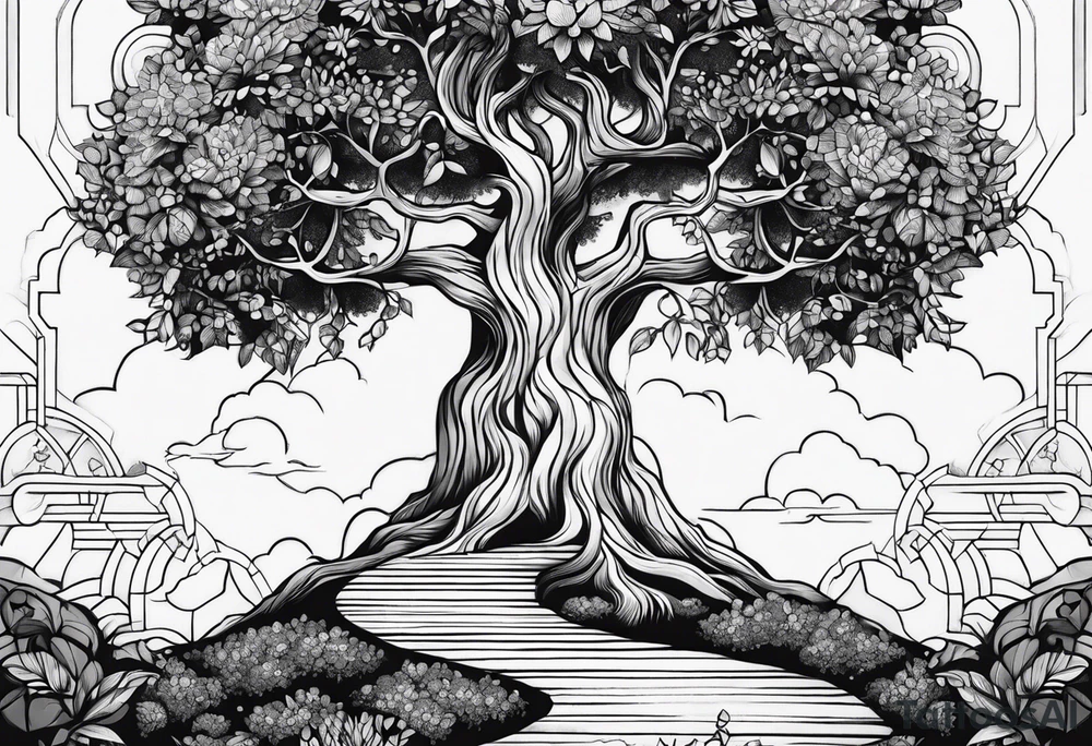 Mark jones, August, leo, tree of life tattoo idea