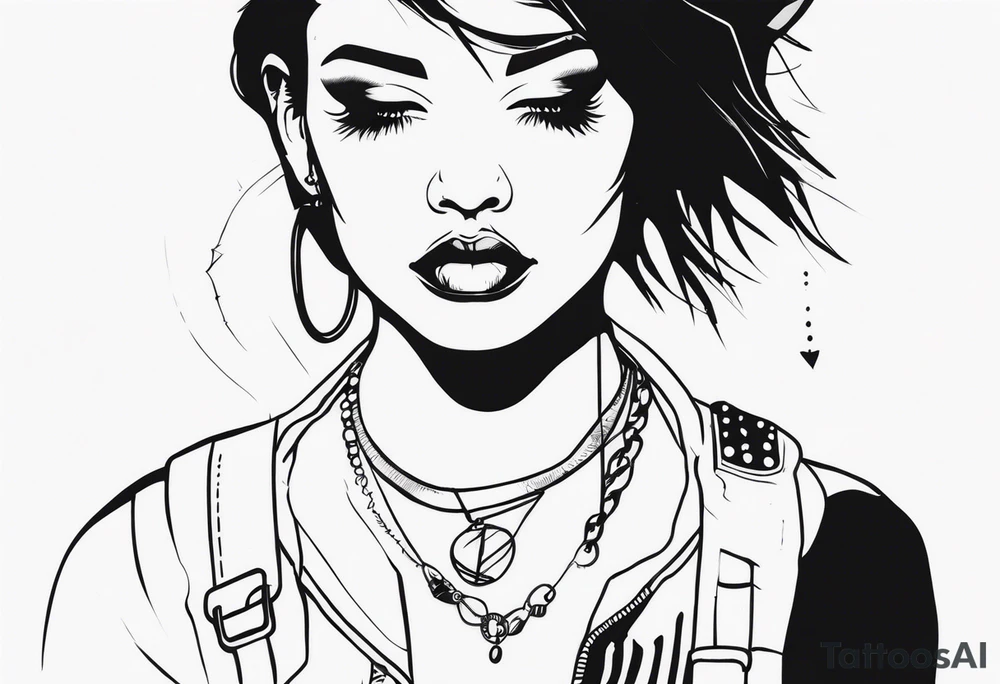 Punk inspired tattoo idea