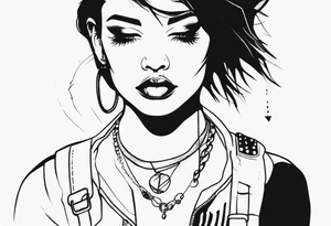 Punk inspired tattoo idea