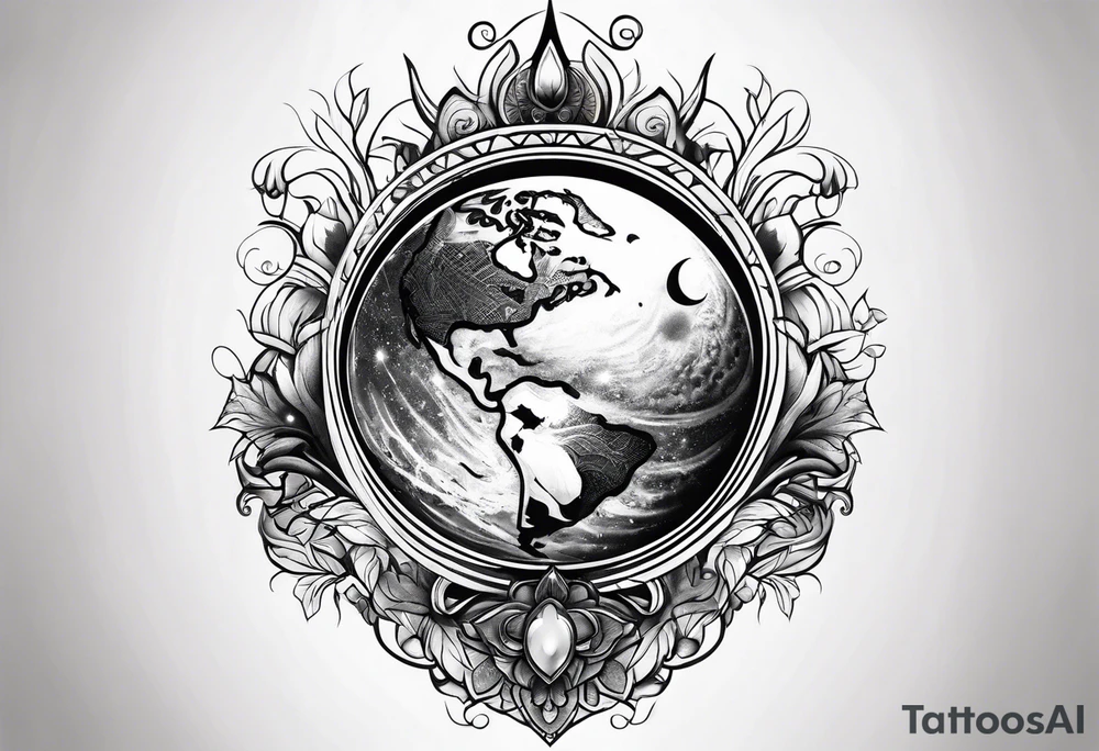Gothic Mother Earth tattoo idea