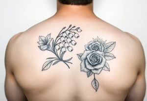 Lilly of the valley and roses tattoo idea