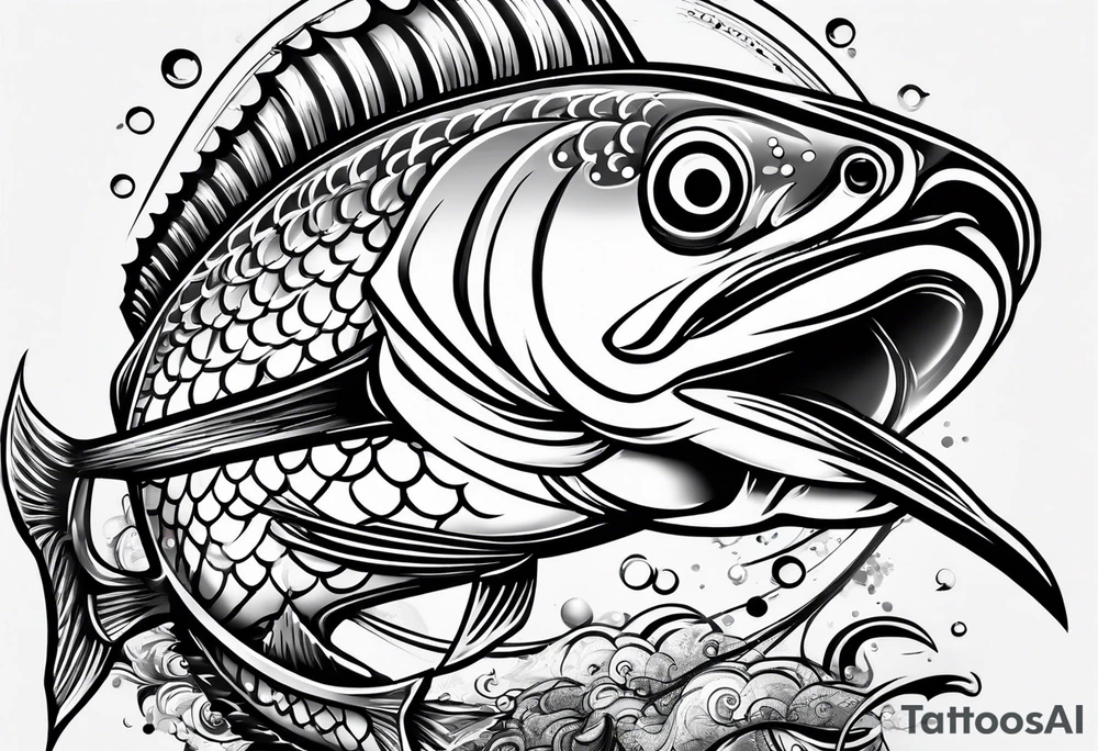 Fishing pole
no fish tattoo idea