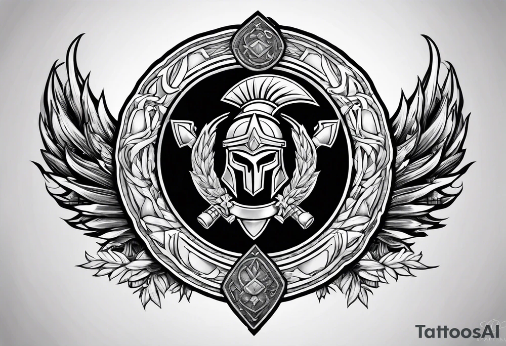 Spartan crest tattoo idea