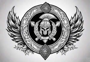Spartan crest tattoo idea