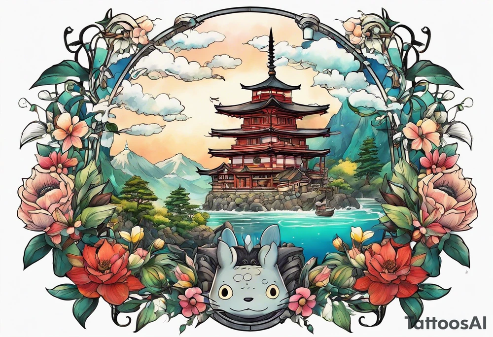 studio ghibli tattoo idea