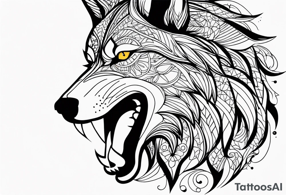Lobo wolf for a male tattoo tattoo idea