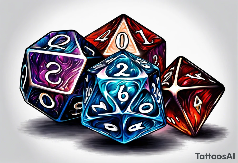 d20 dice tattoo idea