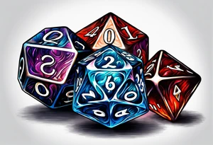 d20 dice tattoo idea