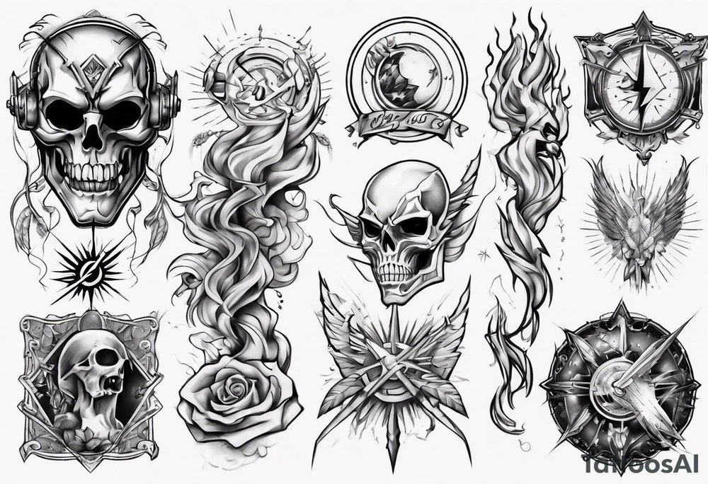 flash art tattoo idea