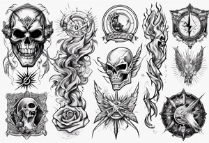 flash art tattoo idea
