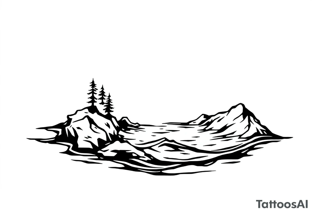 water, lake tattoo idea