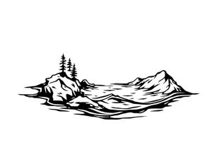 water, lake tattoo idea