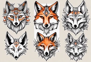 ein Tier aus Fuchs und Eule tattoo idea