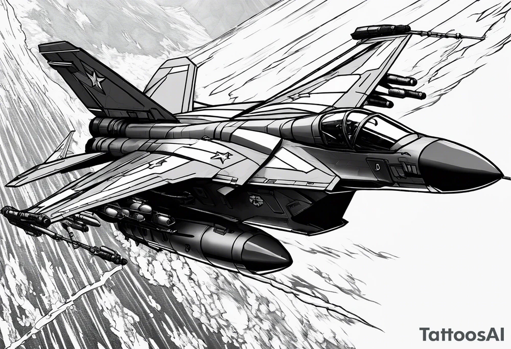 Razgriz from ace combat 5 with an energy sword from halo 3 tattoo idea