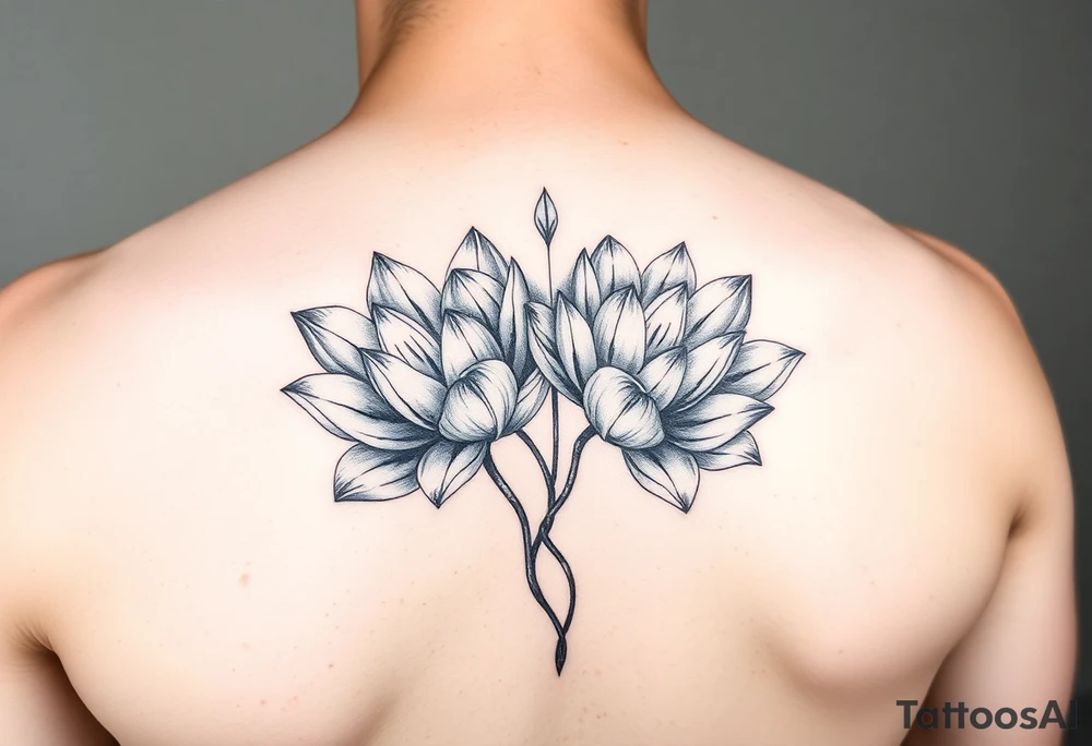 lotus flowers tattoo idea