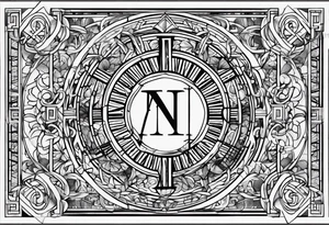 roman numeral January 1 1975 and February 4 969 tattoo idea