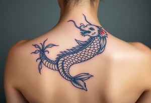 Koi and dragon tattoo idea