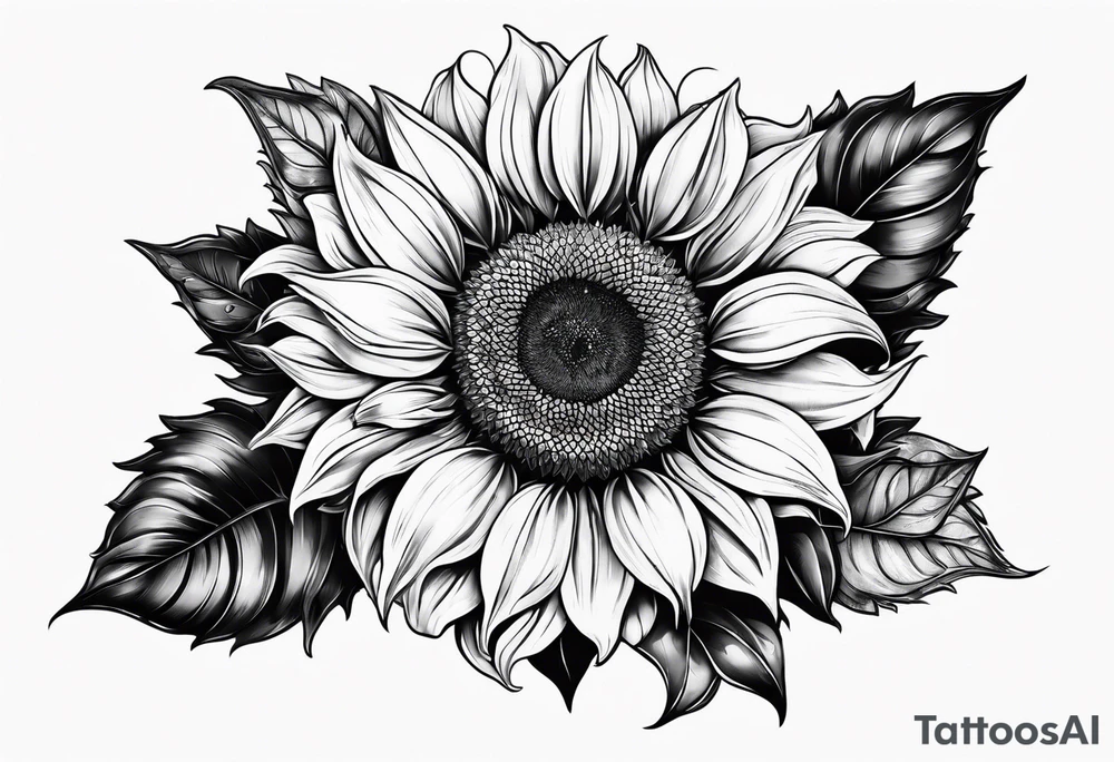 Sunflower tattoo idea