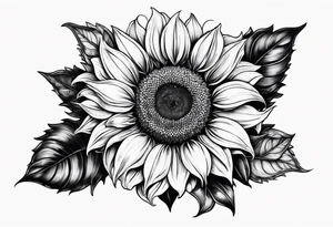 Sunflower tattoo idea