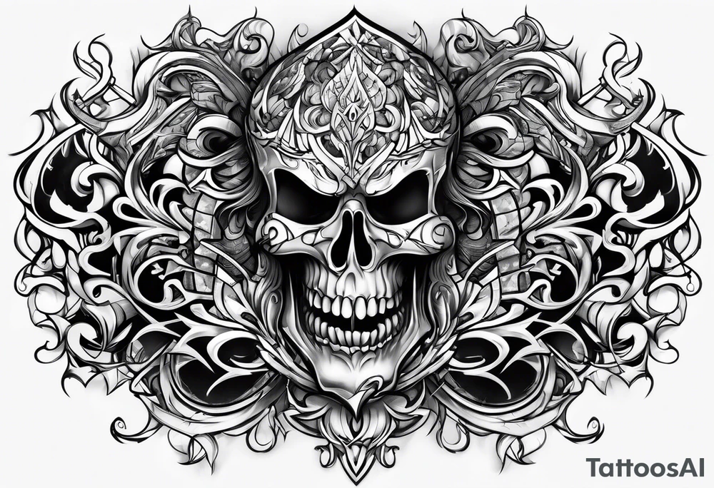 Graffiti art of the name Evil Jaga tattoo idea