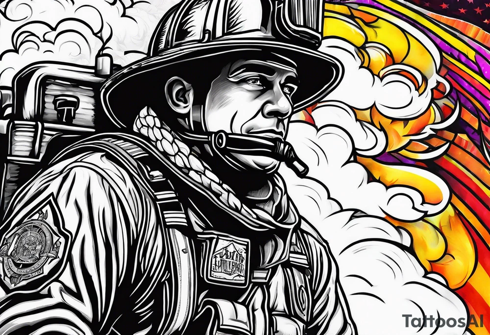 firefighter tattoo idea