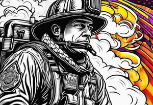 firefighter tattoo idea