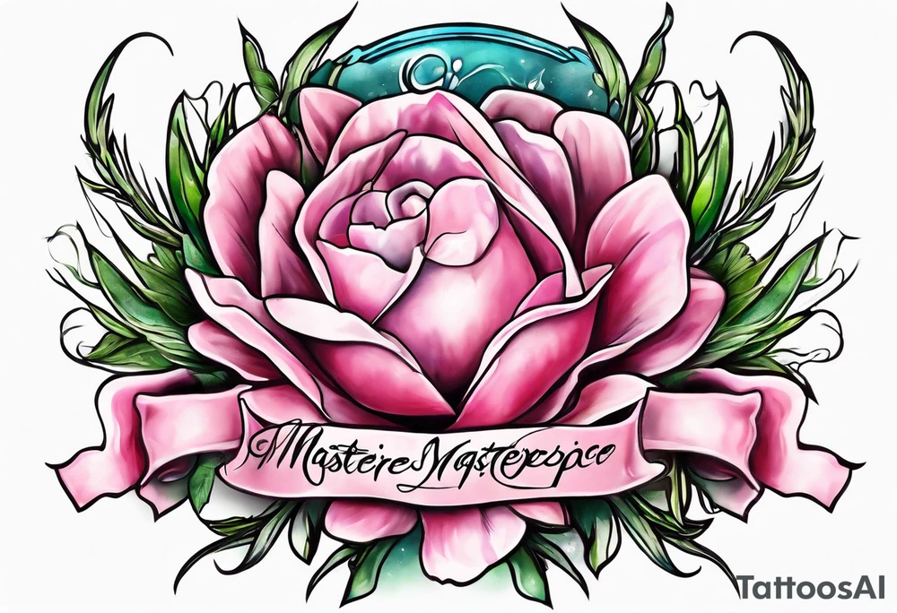 Sagebrush breast cancer ribbon survivor tattoo idea