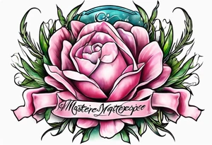Sagebrush breast cancer ribbon survivor tattoo idea