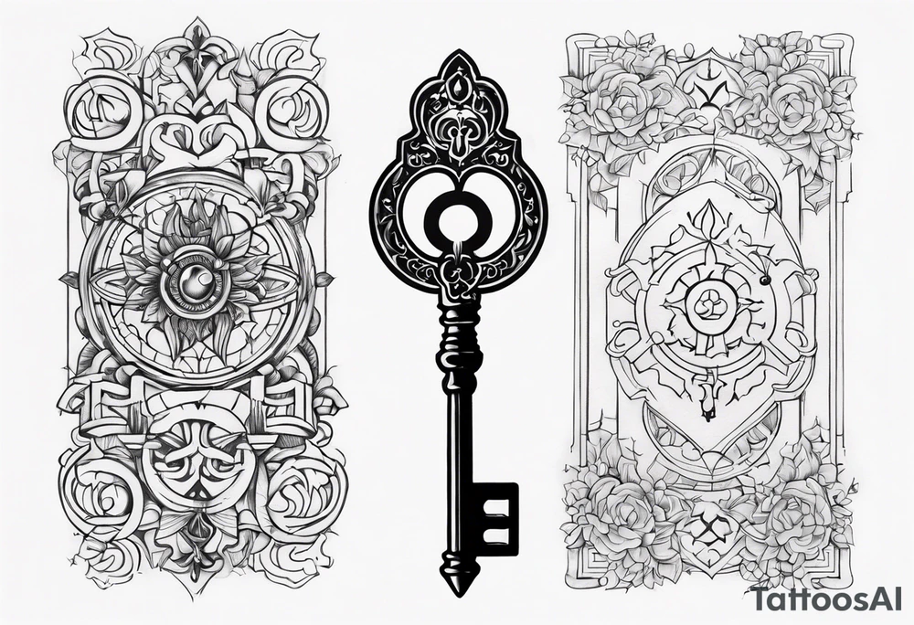 Key, gothique tattoo idea