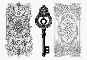 Key, gothique tattoo idea