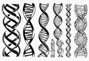 DNA strand tattoo idea