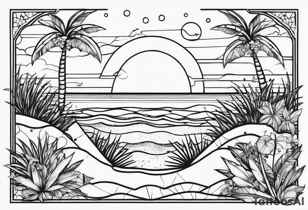 beach tattoo idea