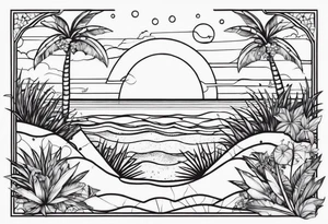 beach tattoo idea