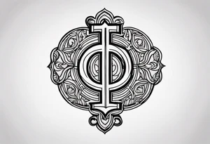 DOLLAR SIGN tattoo idea
