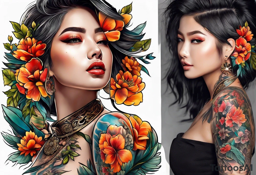 Cờ hải tặc tattoo idea