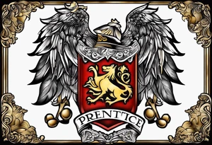 Prentice Family Crest tattoo idea