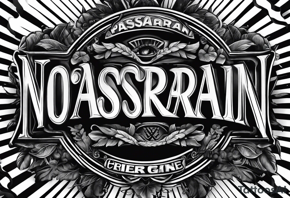 no pasaran slogan with a torn clenched fist tattoo idea no pasaran slogan with a torn clenched fist tattoo idea