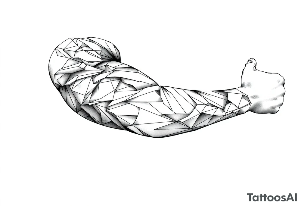 geometric tattoo idea