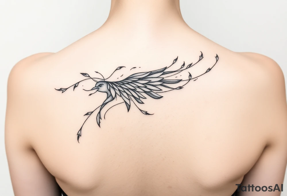 Wind blowing tattoo idea