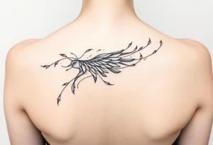 Wind blowing tattoo idea