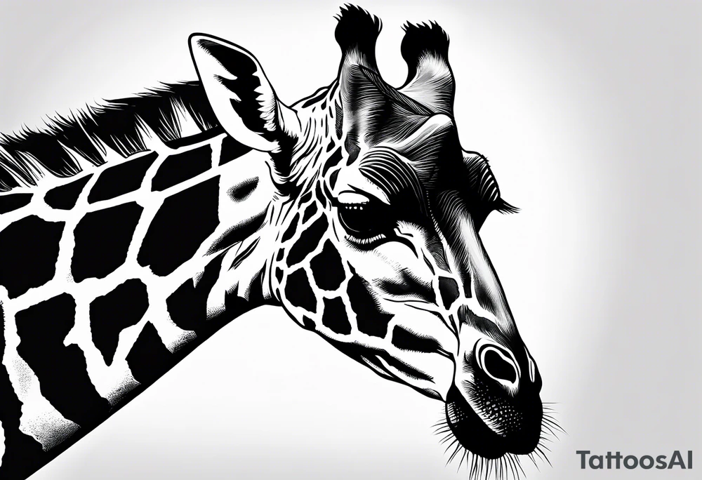 giraffe tattoo idea