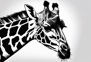 giraffe tattoo idea