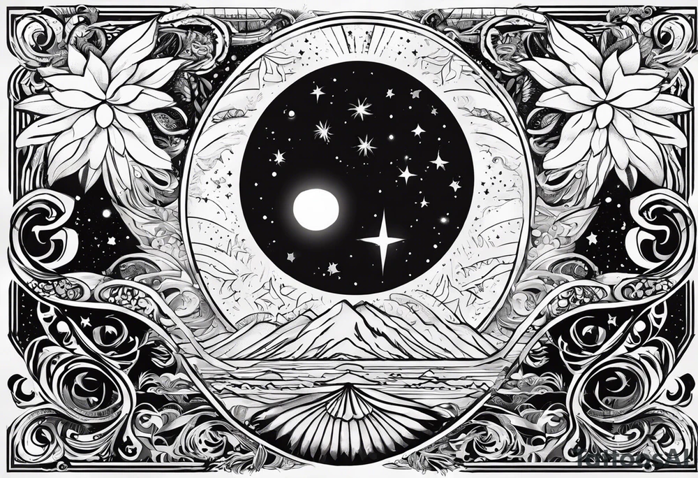 I wants the words, "You are a beloved of the universe. You are
as beautiful as the sunrise and as ancient
as the stars. You are a spark of divine love
in human form. Through you goodness &
light flow into this world. Bless you." tattoo idea