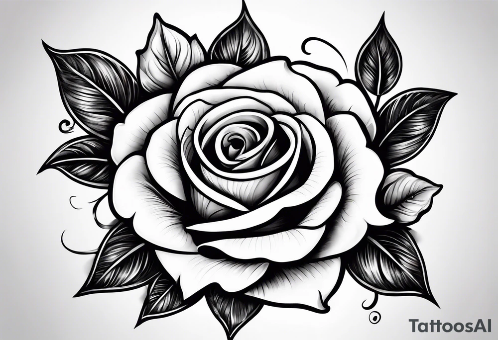 money with roses tattoo idea