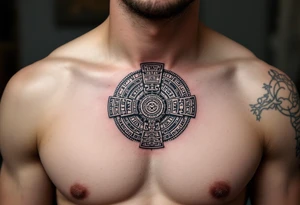 Dig Aztec calendar tattoo idea