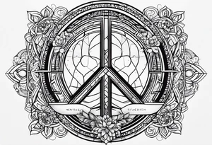 Something that means peace and love for mental health battle tattoo idea