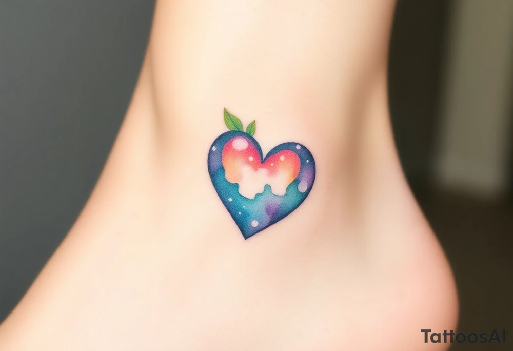 autism heart shape symbol tattoo idea