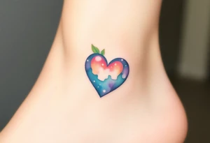 autism heart shape symbol tattoo idea