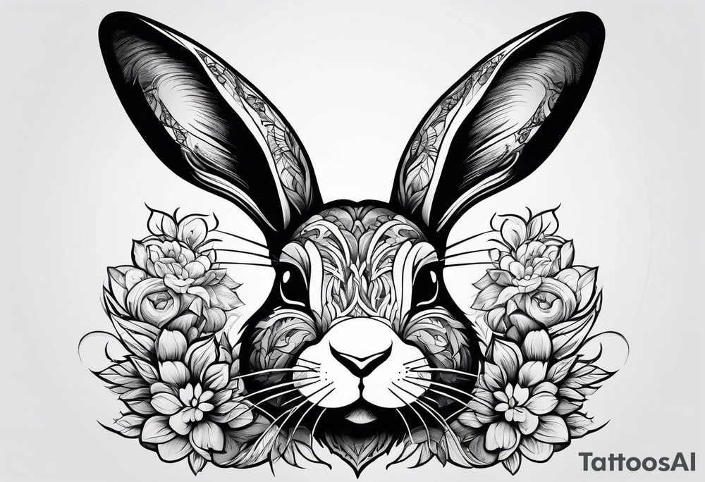 bunny tattoo idea