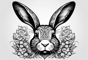 bunny tattoo idea